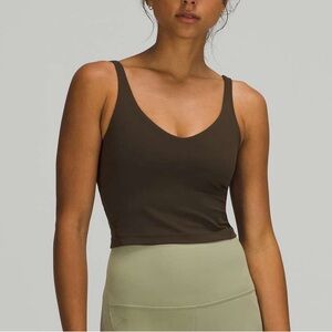 lululemon Align Tank Top Nulu in Dark Olive